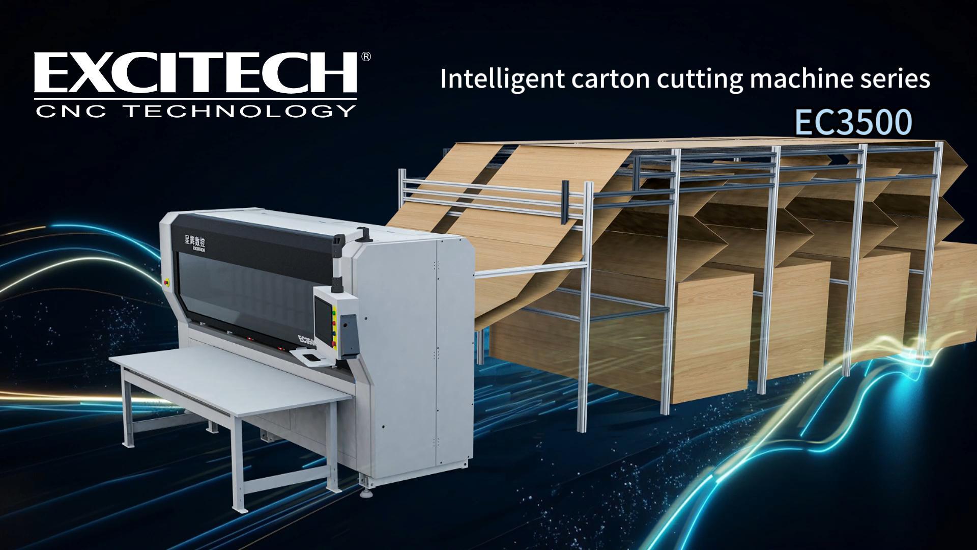 Excitech کارٹن باکس کٹنگ اور پیکنگ مشین کے ساتھ آسان پیکیجنگ اور صحت سے متعلق کٹنگ