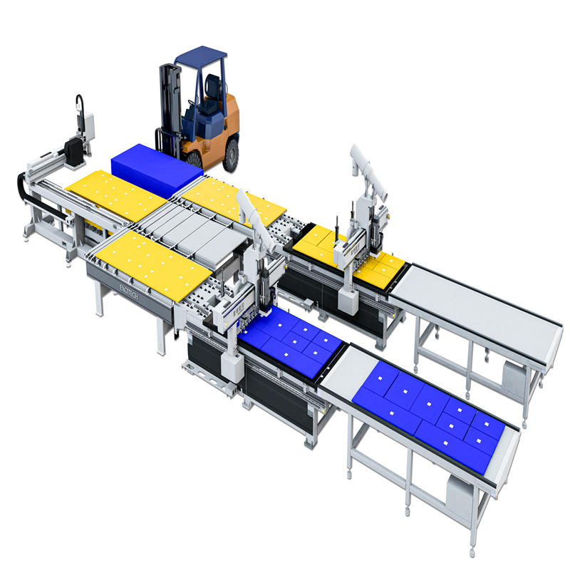 Woodworking CNC ذہین فرنیچر فیکٹری نیسٹنگ یونٹ